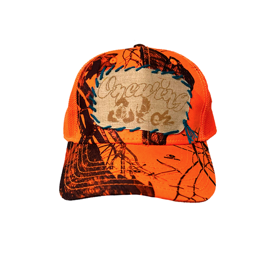 Orange Camo 1-of-1 Hat